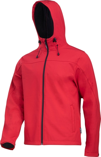 Picture of Lahti Pro KURTKA SOFTSHELL Z KAPT. CZERWONA, "2XL", CE, LAHTI