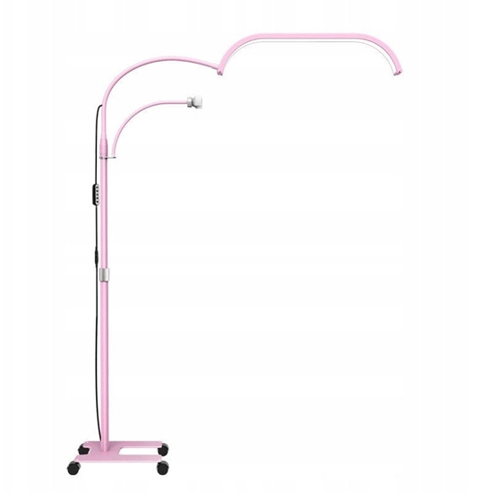 Picture of Lampa Led Kosmetyczna Bezcieniowa Moon Stojca + Kóka 45w Marinelli Gx520r / Róowy