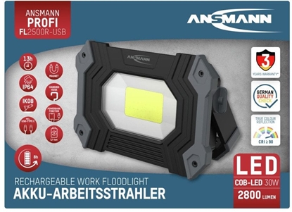 Attēls no Lampa robocza Ansmann FL2500R, 2400 lumenów, akumulator