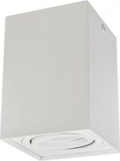 Изображение Lampa sufitowa Maclean Punktowa oprawa natynkowa halogenowa GU10 MCE426 W, kolor biay, 80x80x115mm, kwadratowa, aluminiowa