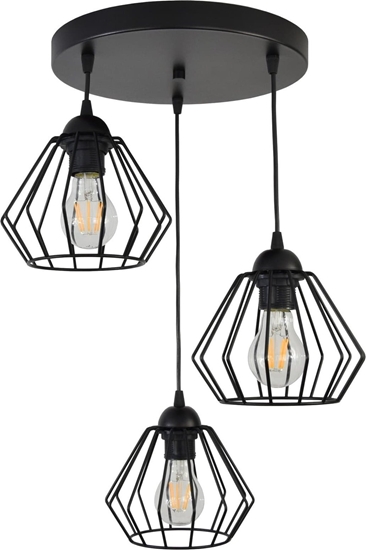 Изображение Lampa wiszca Orno WAYA lampa wiszca, moc max. 3x60W, E27, czarna