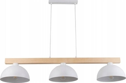 Изображение Lampa wiszca TKKRYWULT Tk Lighting Oslo 4712 lampa wiszca zwis 3x15W E27 biaa/drewniana