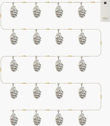 Attēls no Lampki choinkowe Sirius Molly Cone snow, 20LED, 2M+30 cm