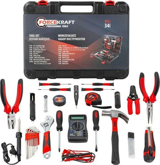 Picture of Lange ukaszuk ZESTAW NARZDZI DLA ELEKTRYKÓW 34el. /FORCEKRAFT