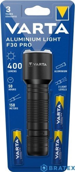 Picture of Varta Taschenlampe Aluminium Light F30 Pro          3AAA