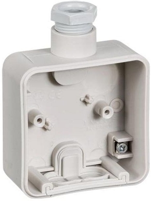 Picture of LAURITZ KNUDSEN Opus® 74 underlag 1 modul med 1 forskruning M20, lysegrå