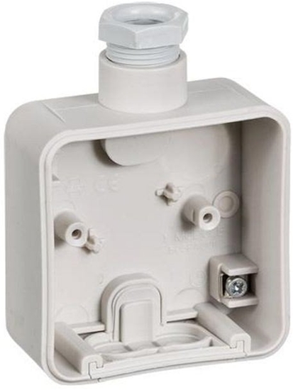 Picture of LAURITZ KNUDSEN Opus® 74 underlag 1 modul med 1 forskruning M20, lysegrå