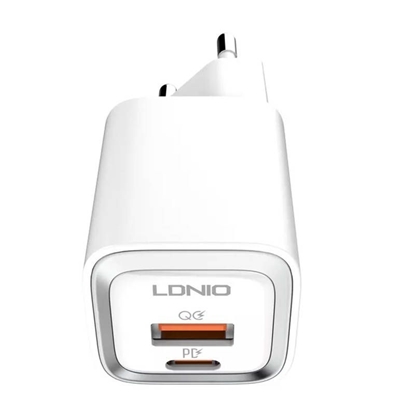 Изображение LDNIO Wall charger LDNIO A2318M USB, USB-C + USB-C - Lightning Cable