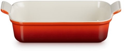 Picture of Le Creuset Bakeware rectangular Heritage stoneware 26x19cm / 2 4L orange 0843251102730