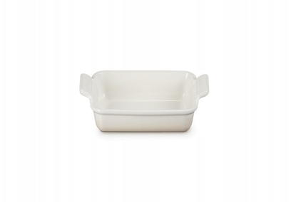 Attēls no Le Creuset Rectangular Heritage Stoneware Baking Dish 19x14cm / 1 1L White 0843251158119