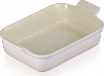 Attēls no Le Creuset Rectangular Heritage Stoneware Baking Dish 26x19cm / 2 4L White 0843251158126