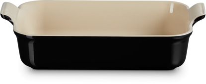 Attēls no Le Creuset Rectangular Heritage Stoneware Baking Dish 32x24cm / 4L Black 0843251103256