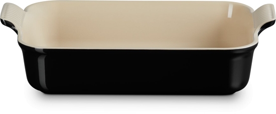 Picture of Le Creuset Rectangular Heritage Stoneware Baking Dish 32x24cm / 4L Black 0843251103256