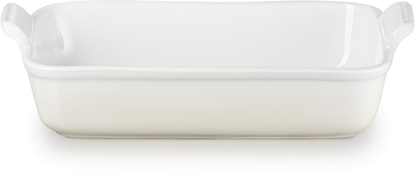 Attēls no Le Creuset Rectangular Heritage Stoneware Baking Dish 32x24cm / 4L White 0843251158133