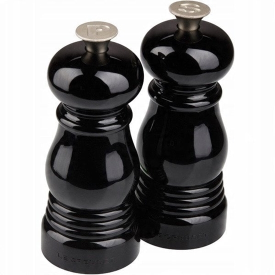 Picture of Le Creuset Salt and Pepper Mill Set 11cm Black 0630870165587