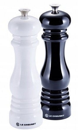 Picture of Le Creuset Salt and Pepper Mill Set 21cm Black&White 0630870145848