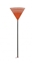 Picture of Leaf rake with handle orange 45cm (20 branches) 0927006
