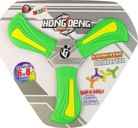 Изображение LeanToys Bumerang Latajcy Dysk Do Rzucania Zielony Dla Dzieci LEAN TOYS