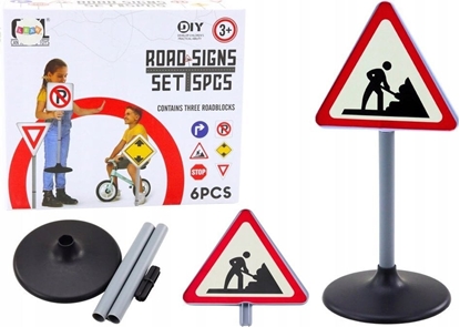 Attēls no LeanToys Duy Znak Ostrzegawczy Prace Drogowe 70cm