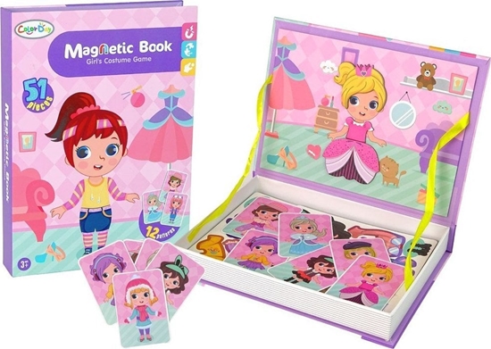 Picture of LeanToys Magnetyczna Ukadanka Ksika Przebieralnia Kostiumy