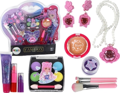 Picture of LeanToys Zestaw Piknoci Kosmetyki Do Makijau Biuteria 18 El.
