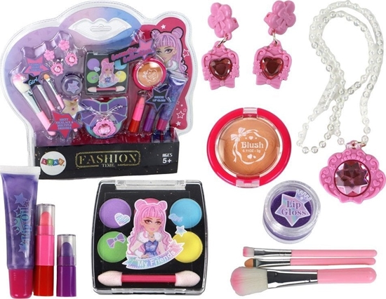 Picture of LeanToys Zestaw Piknoci Kosmetyki Do Makijau Biuteria 18 El.