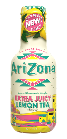 Picture of Ledus tēja ARIZONA Extra Juicy ar citronu garšu un saldinātājiem, 0.45l PET (DEP)