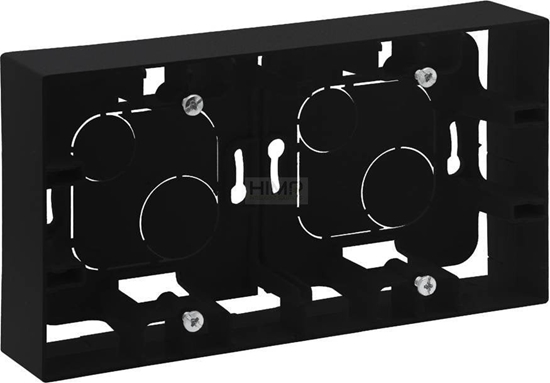 Picture of Legrand Puszka natynkowa Legrand Niloe Step 863598 podwójna czarna