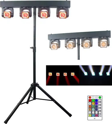 Picture of LIGHT4ME MT BAR 2 zestaw owietleniowy multiefekt wietlny 4x gowica ruchoma beam