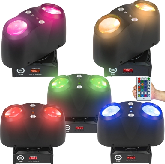 Picture of LIGHT4ME SID2 multiefekt wietlny LED 4w1 efekt beam RGBW laser R/G stroboskop