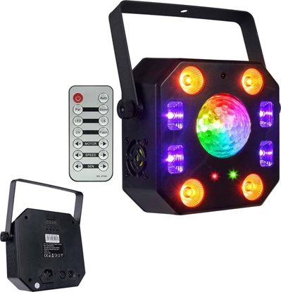 Picture of LIGHT4ME TURBO FLOWER efekt disco LED PAR UV kula laser stroboskop