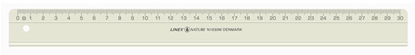 Picture of Linex N1030, Desk ruler, Cornstarch, White, 30 cm, 29 mm, 2.5 mm