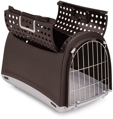 Изображение Linus Cabrio, transporter, dla psa/kota, czarny, 50x32x34,5 cm