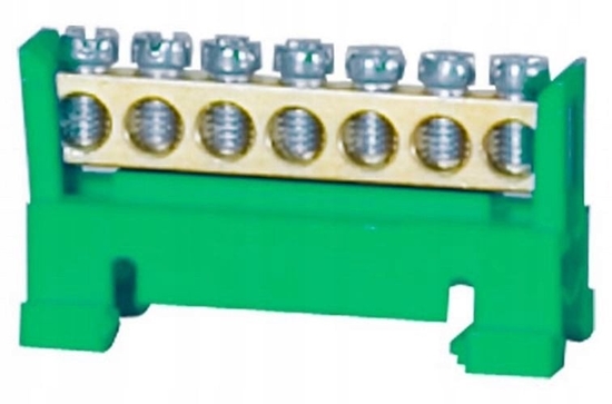 Picture of Listwa ochronna F-ELEKTRO F2.0115 7-mod. niska 7x16mm2 zielony