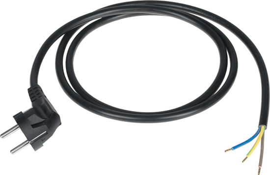 Picture of Listwa zasilajca Inne Przewód zasilajcy 3x1,5mm czarny 3m z wtyczk ktow