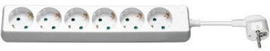 Picture of Listwa zasilajca z 6 gniazdami, 5m, biay - Dugo kabla 5 m