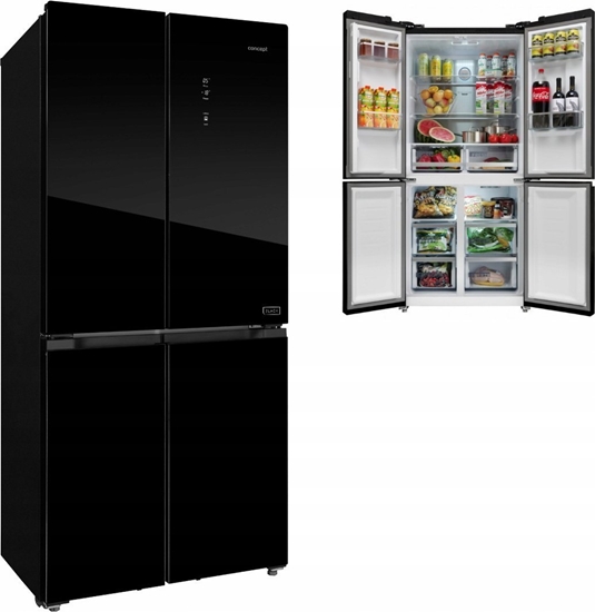 Изображение Lodówka Concept Lodówka Multidoor Quattro BLACK LA8383bc