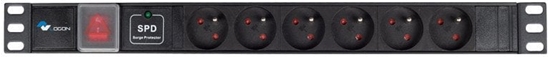 Picture of LOGON TUPS047 ochrona przeciwprzepiciowa 6 x gniazdo sieciowe 1,5 m