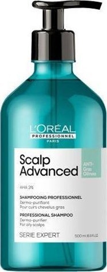 Изображение LOreal Paris L'OREAL PROFESSIONNEL_Serie Expert Scalp Advanced Anti Oiliness oczyszczajcy szampon do przetuszczajcej skóry gowy 500ml