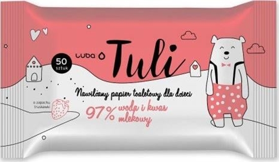 Изображение Luba Tuli nawilany papier toaletowy dla dzieci z Wod i Kwasem Mlekowym 50szt