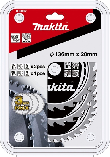 Picture of Makita B-33897 Saw Blade Set 136x20x16Z+24Z