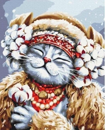 Picture of Malowanie po numerach - Kocia zima 40x50cm