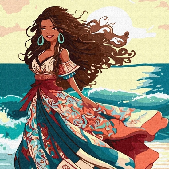 Изображение Malowanie po numerach - Pikno na wybrzeu 40x40cm