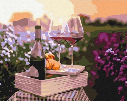 Изображение Malowanie po numerach - Romans w lawendzie 40x50cm