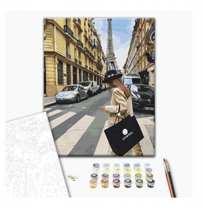 Picture of Malowanie po numerach BRUSHME, 40x50 cm, paryski tydzie mody, 1 szt., w pudeku