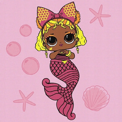 Picture of Ideyka Malowanie po numerach IDEYKA, 40x40cm, L.O.L. Surprise! Mermaids Queen, 1 szt., w pudeku