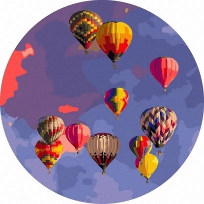 Picture of Malowanie po numerach okrge - Kapadocja 40cm