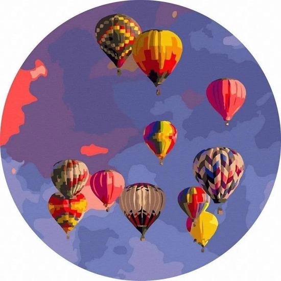 Picture of Malowanie po numerach okrge - Kapadocja 40cm