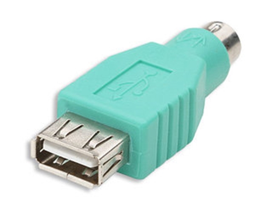 Изображение Manhattan USB - PS/2 Adapter PS/2 Green