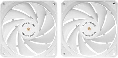 Attēls no Mars Gaming MFNCLX2W PWM Fan kit 2x 120mm / FDB
